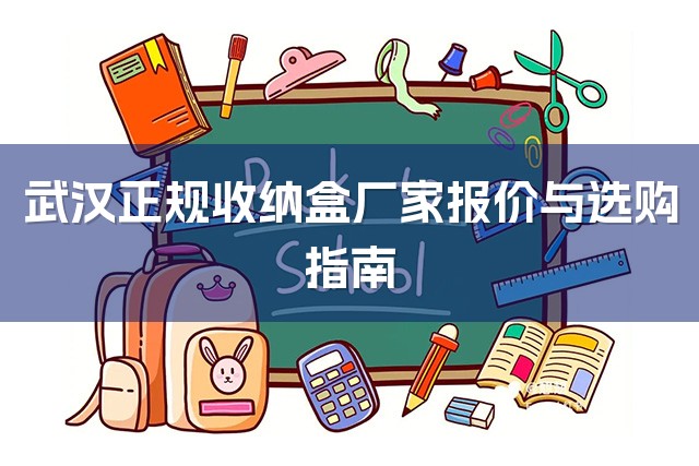武汉正规收纳盒厂家报价与选购指南-1