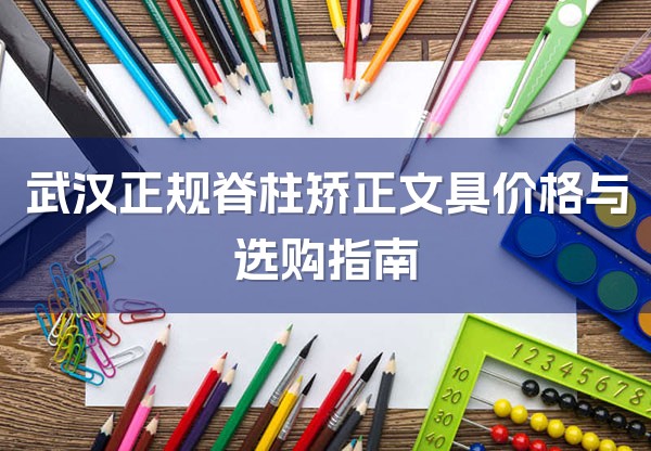 武汉正规脊柱矫正文具价格与选购指南-1